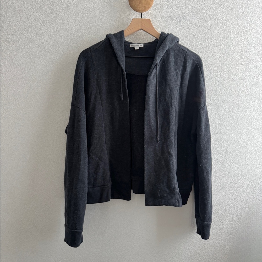 James Perse Open Cardigan Sweatshirt Hoodie